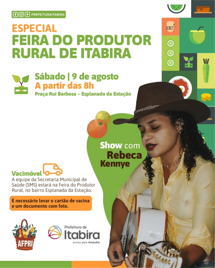 Sábado é dia de Feira do Produtor Rural: Sabores, Cultura e Saúde em um Só Lugar!