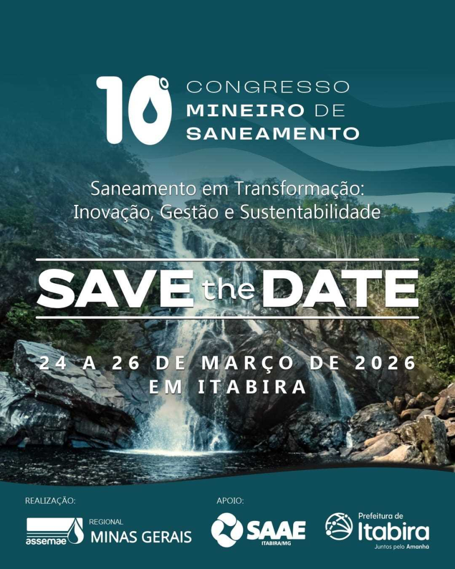 Itabira recebe Congresso Mineiro de Saneamento com foco em inovação, gestão e sustentabilidade